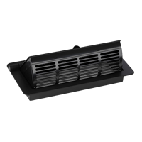 Grille de ventilation décorative en plastique noir pour porte d'armoire, dissipation de chaleur, couvercle de ventilation pour armoire à chaussures, armoire