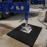 Tapis de grue portables robustes en UHMWPE avec coussinets stabilisateurs en UHMWPE sur mesure pour plateformes élévatrices à ciseaux et grues mobiles