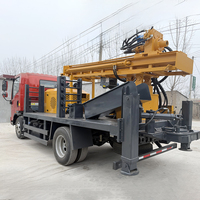 Foreuse de puits d'eau montée sur camion 300m, perceuse pneumatique d'occasion 220V avec moteur de pompe et composants essentiels du moteur