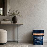 Cat Dinding Premium Velvet Art dengan Efek Sutra Metalik, Berbasis Air, Dapat Dicuci, untuk Interior Kamar Tidur dan Ruang Tamu
