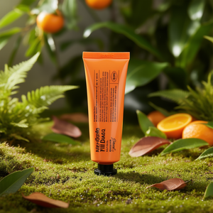 Crème pour les mains Derma B Mandarin Till Dawn 50ml, tous types de peau, soin quotidien, formule K Beauty, produit de soin corporel - Product Image 3
