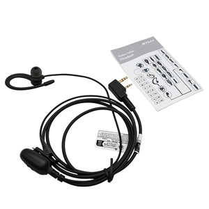 Auriculares ETMY ET-ERCA50 para Walkie Talkie, Auricular de Doble Cable con PTT para Radio Bidireccional Kenwood Baofeng - Product Image 1