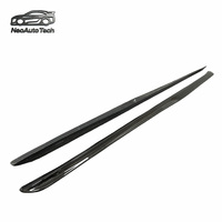 Nouvelles extensions de pare-chocs latéraux en fibre de carbone NeoAuto Tech W205 C63 style PSM à visser, avec vis incluses, pour Mercedes Classe C Sport