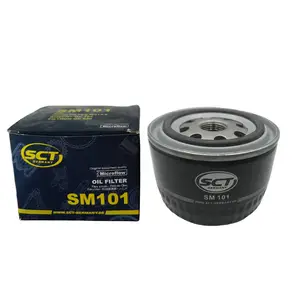 Bro Factory suku cadang mesin mobil Filter oli SCT SM101 OEM 2108-1012-005-000 untuk mobil lada