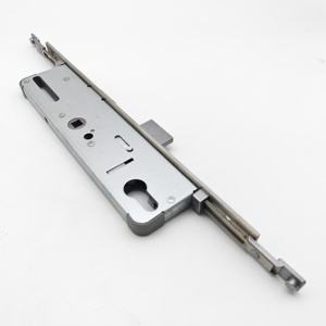 <span class=keywords><strong>Cerradura</strong></span> de Puerta de Hierro <span class=keywords><strong>Multipunto</strong></span> 9240 Personalizada de Fábrica al por Mayor, con Doble Mortaja, Operada con Llave, Panel Plateado, para Puertas Correderas de Aluminio y PVC - Product Image 3
