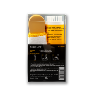 Limpiador de <span class=keywords><strong>Zapatos</strong></span> Portátil con Bomba de Espuma, Cepillo y Cepillo de <span class=keywords><strong>Madera</strong></span> con Paño de Microfibra en <span class=keywords><strong>Caja</strong></span> de Plástico - Product Image 4
