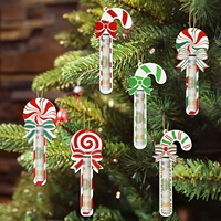 MM Lot de 6 supports à argent en bois pour Noël, décorations amusantes pour cadeaux en espèces, pour sapin de Noël, cadeaux de fête, cadeaux de fin d'année, vente en gros