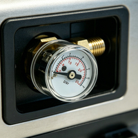 Mini Pressure Gauge 32mm Steel Joint Back or Bottom Connection for Hydraulic Pneumatic Systems