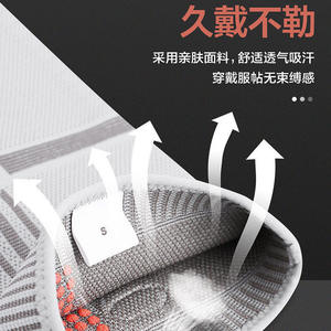 Manchon de genou en graphène pour hommes et femmes, respirant, léger, soutien pour la course à pied, le cyclisme, protection, gris, noir, Smlxlxxl - Product Image 4