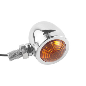 <span class=keywords><strong>Clignotant</strong></span> avant de moto à LED ambre 10 mm avec lentille transparente, lumière de position latérale clignotante pour <span class=keywords><strong>Chopper</strong></span> Cruiser Custom Jaune - Product Image 2
