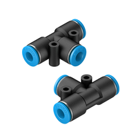 Conector de Tubo de Aire de Plástico Tipo T QST-4 QST-6 QST-8 QST-10 153129 153130 153131 FESTOs Conexión Neumática en T de 8mm para Manguera