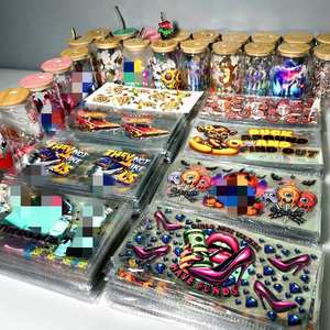 Usine directe Durable 24 oz UVDTF Wrap imprimante <span class=keywords><strong>plastifieuse</strong></span> étanche PET verre UV tasse enveloppes STF autocollants impression par transfert de chaleur - Product Image 1