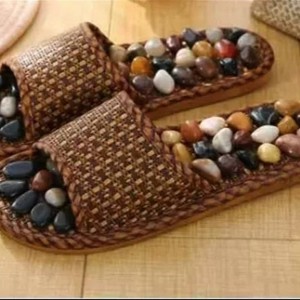 Yuhua đá massage Dép sỏi acupoint chữa bệnh chân giày chống trượt trong nhà đế cơ thể chữa bệnh nhà tắm - Product Image 6