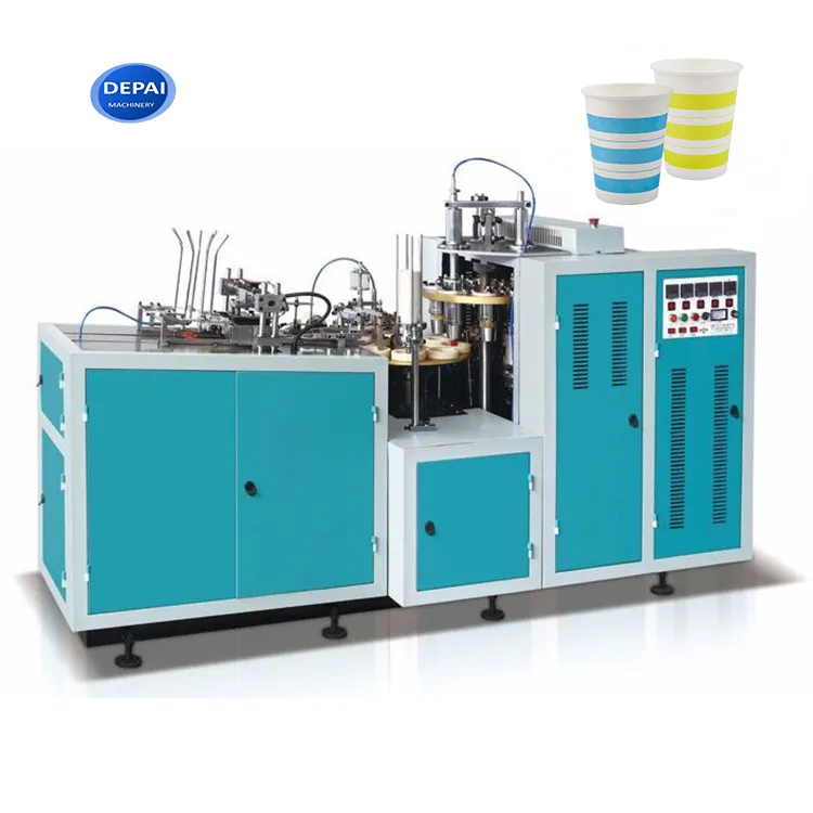 Máquina de fabricación de tazas de café de papel con revestimiento único, 4, 5, 6, 7, 8, 12oz, aprobación CE