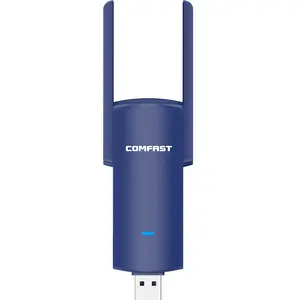 COMFAST CF-927BF USB2.0 RTL8822BU BT4.2 Wifi Dongle 18dBm mengirimkan daya WPA2 1300Mbps USB Bluetooth adaptor Wifi