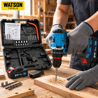 Kit de perceuse sans fil 21V avec 2 batteries, chargeur, mallette de transport et accessoires pour la vente en gros