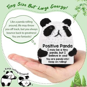 Juguete de <span class=keywords><strong>Peluche</strong></span> de Ganchillo Hecho a Mano Exclusivo Transfronterizo, Panda Salamandra, Muñeco de Adorno Animal Creativo de 31cm-50cm, Edad 14+ - Product Image 2