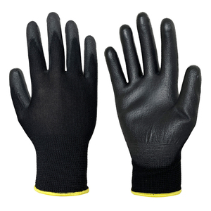 <span class=keywords><strong>PU</strong></span> kaplı dikişsiz örgü eldiven poliüretan kaplı pürüzsüz kavrama avuç içi ve parmakları iş güvenliği eldiveni - Product Image 3