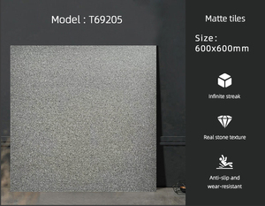 Carreaux métalliques émaillés modernes 600x600 Terrazzo doux <span class=keywords><strong>en</strong></span> céramique antidérapant <span class=keywords><strong>en</strong></span> gris blanc Prix de liquidation - Product Image 2