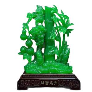 Decoración <span class=keywords><strong>de</strong></span> Bambú Tallado con Diseño <span class=keywords><strong>de</strong></span> <span class=keywords><strong>Uvas</strong></span> Doradas, Amuleto <span class=keywords><strong>de</strong></span> Bambú <span class=keywords><strong>de</strong></span> Alta Gama para Sala <span class=keywords><strong>de</strong></span> Estar u Oficina, Artesanía <span class=keywords><strong>de</strong></span> Resina para Regalo <span class=keywords><strong>de</strong></span> Inauguración <span class=keywords><strong>de</strong></span> Casa - Product Image 5