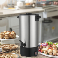 Cafetière à brassage rapide 40 tasses en acier inoxydable, maintien au chaud, arrêt automatique, contrôle de la température pour camping-car, maison et extérieur
