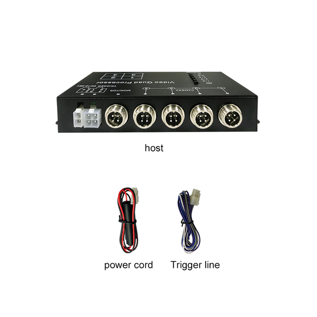 SeemeTech AHD Split Screen Quad Splitter SMT404C DC9-36V 12-24V 1-Year Warranty M12-4 Interface CVBS Output Car Reversing Aid