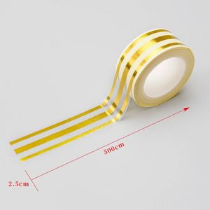 Cinta Adhesiva Decorativa 3D Dorada para Pared y Suelo, Reutilizable, para Decoración del Hogar y Sala de Estar - Product Image 1