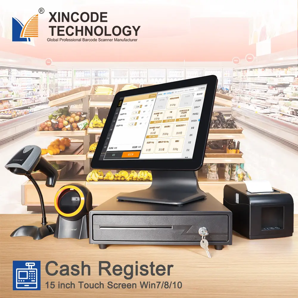 Xincode Goedkope Win10 Pos Systemen Kassa Machine Alles In Een Retail Pos Terminal Caisse Enregistreuse Complet Sistemas Pos