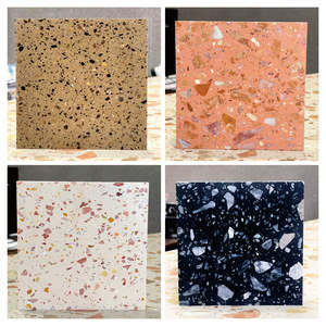 Carrelage Terrazzo Extérieur pour Pavage 600x600 Carrelage <span class=keywords><strong>Ciment</strong></span> Vente en Gros Pierre Artificielle Terrazzo Carrelages de Sol. W1WBR212 - Product Image 3