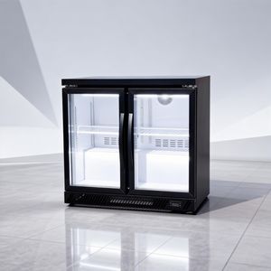 <span class=keywords><strong>Réfrigérateur</strong></span> de bar à double porte pour bières, vitrine réfrigérée pour magasin, refroidisseur monotempérature avec stockage de bières dans le bar - Product Image 3