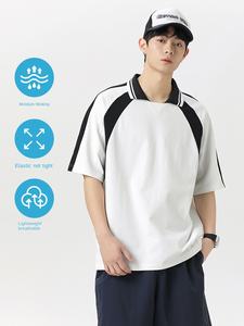 เสื้อโปโลผู้ชาย TC3188 รุ่นซัมเมอร์ แคชชวล ทรงหลวม แขนสั้น ดีไซน์ทันสมัย - Product Image 6