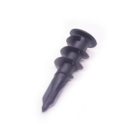 Punta de barrena en espiral atornillada Autoperforante Cabeza ovalada métrica Zinc plateado M2.5 Anclajes de plástico para paneles de yeso Tornillos de nailon Níquel ISO