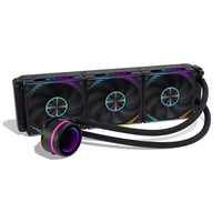Refroidisseur de processeur liquide AIO 397 mm 360, radiateur en aluminium pur, système de refroidissement par eau 2800 tr/min, faible bruit ≤21,9 dBA, PC