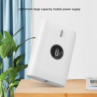 Batterie externe compacte personnalisée en usine, charge ultra-rapide PD22.5W, 10000mAh avec affichage numérique et sortie Type-C