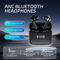 Écouteurs sans fil Bluetooth J8 Pro pour le gaming, oreillettes TWS avec réduction de bruit ANC et ENC, idéales pour la course à pied