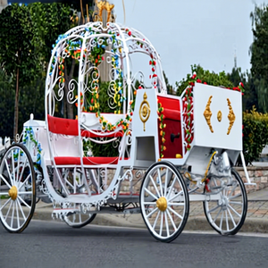 Chariot de cendrillon Style citrouille, chariot pour entrée de mariée, de Style canadienne, utilisé par un mariage - Product Image 1