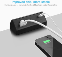 Multiprise de bureau à fixation par pince avec port USB-C 18W, prises de charge rapide 12A, prise à fixer sur le bord de table ou la jambe pour la salle de conférence, le bureau à domicile