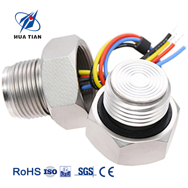 HUATIAN High Accuracy 316L Stainless Steel Piezoresistive Oil-Filled Pressure Sensor -100kPa~100MPa Range 1ms Response Time