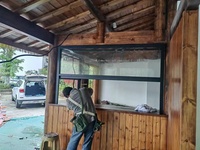 Fenêtre à guillotine AOSTTER avec certification NFRC pour projet de villa de luxe, haute performance, résistante aux ouragans