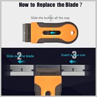 Outil de découpe ergonomique en plastique pour enlever la colle, support OEM/ODM personnalisé, pour réparation de plaques vitrocéramiques DIY