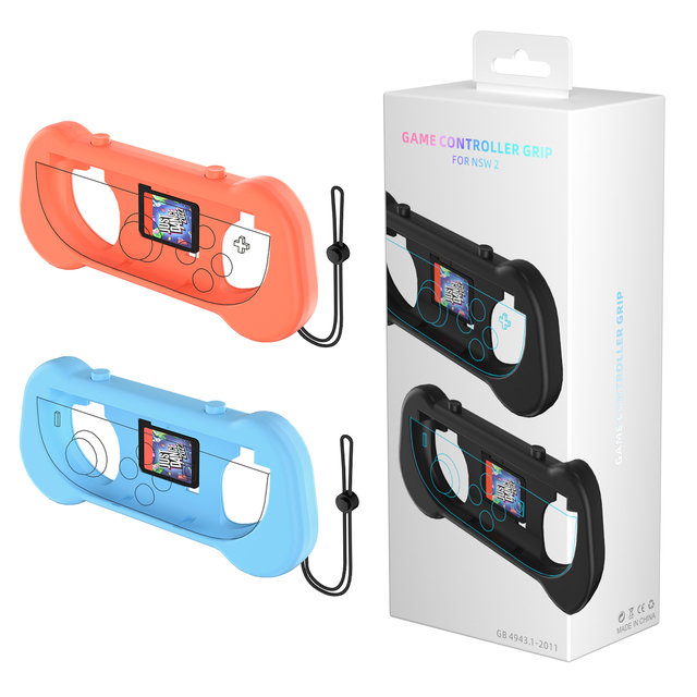 Ergonomic Handheld Controller Grips Adjustable Hand Strap Easy-Install Secure Gaming Comfort Compatibility for Switch 2 Console