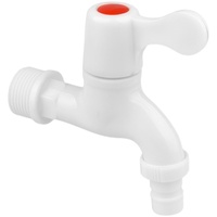 Robinet mural moderne en plastique durable, anti-fuite et anti-explosion, à eau froide unique, avec cartouche céramique et poignée unique pour lavage