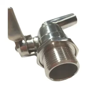 SS bib cock valve for Homebrew beer Kettle or Mash Tun, 1/2" G beer faucet ,beer tap (10 years's professional factory