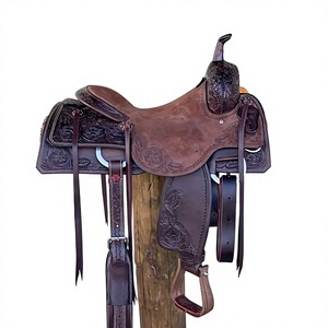 Silla de Montar Inglesa de Cuero Genuino BS International, Ecológica y Duradera, con Estructura de Madera y Herrajes SUS304, Artículos Ecuestres para Carreras - Product Image 2