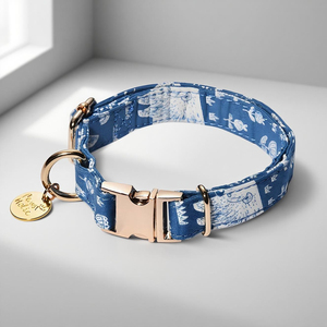 Animals Printed Modern Comfortable Custom Cotton Luxury Elegant Adjustable <b>Dog</b> Collar Personalized Soft Durable Wholesale OEM - Product Image 1