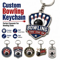 Cadeaux personnalisés pour ligue de bowling, porte-clés en alliage de zinc, épingles de revers, médailles, badges avec logo pour les événements de tournoi
