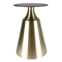Pied de table de luxe moderne nordique rond robuste pour restaurant, café, bistrot, base de table en acier inoxydable doré