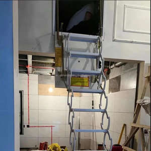 Escaliers de <span class=keywords><strong>grenier</strong></span> électriques de haute qualité 2m 3m à un bouton contrôlés échelle de <span class=keywords><strong>grenier</strong></span> intégrée cachée avec porte d'écoutille - Product Image 2