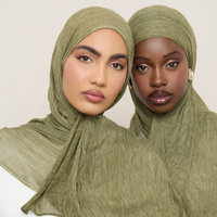 Nouvelle Arrivée 2026 – Voile Hijab en Modal, Rayonne et Viscose à Motif Écossais Texturé pour Femmes Musulmanes – Couleurs Anciennes de Luxe, Respirant et Doux pour la Peau