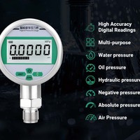 Manomètre résistant à la corrosion MAIRUIKESI 80 mm, instrument de test, indicateur à affichage numérique, jauge de pression sous vide